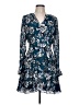 Parker Floral Blue Casual Dress Size 10 - photo 1