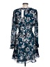 Parker Floral Blue Casual Dress Size 10 - photo 2