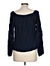 Jolt 100% Rayon Blue Long Sleeve Blouse Size L - photo 2