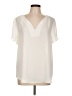 DR2 100% Polyester Ivory Short Sleeve Blouse Size L - photo 1