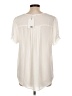 DR2 100% Polyester Ivory Short Sleeve Blouse Size L - photo 2
