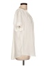 DR2 100% Polyester Ivory Short Sleeve Blouse Size L - photo 4