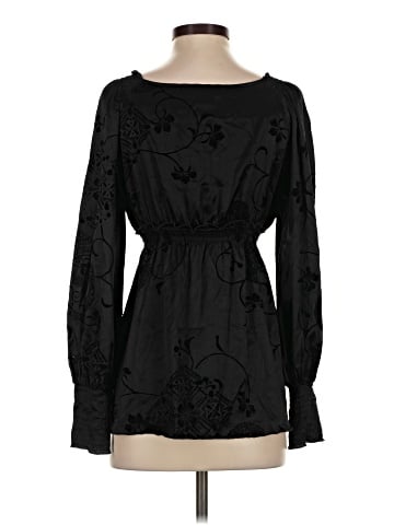 Hale Bob Long Sleeve Silk Top (view 2)