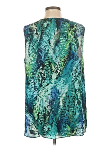 Rose + Olive Sleeveless Blouse (view 2)