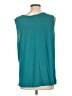 MULTIPLES Teal Sleeveless T-Shirt Size 1X - photo 2