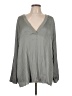 Vince. 100% Polyester Gray Long Sleeve Blouse Size 1X - photo 1