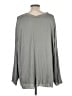 Vince. 100% Polyester Gray Long Sleeve Blouse Size 1X - photo 2