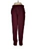 Athletic Works Solid Burgundy Track Pants Size L - photo 1