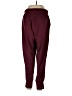 Athletic Works Solid Burgundy Track Pants Size L - photo 2
