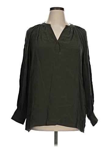 Antonio Melani Long Sleeve Silk Top (view 1)