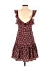 Likely 100% Polyester Floral Burgundy Casual Dress Size 6 - photo 2