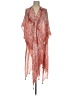 Breezy Lane Orange Burgundy Kimono Size 0 - Sm - photo 1