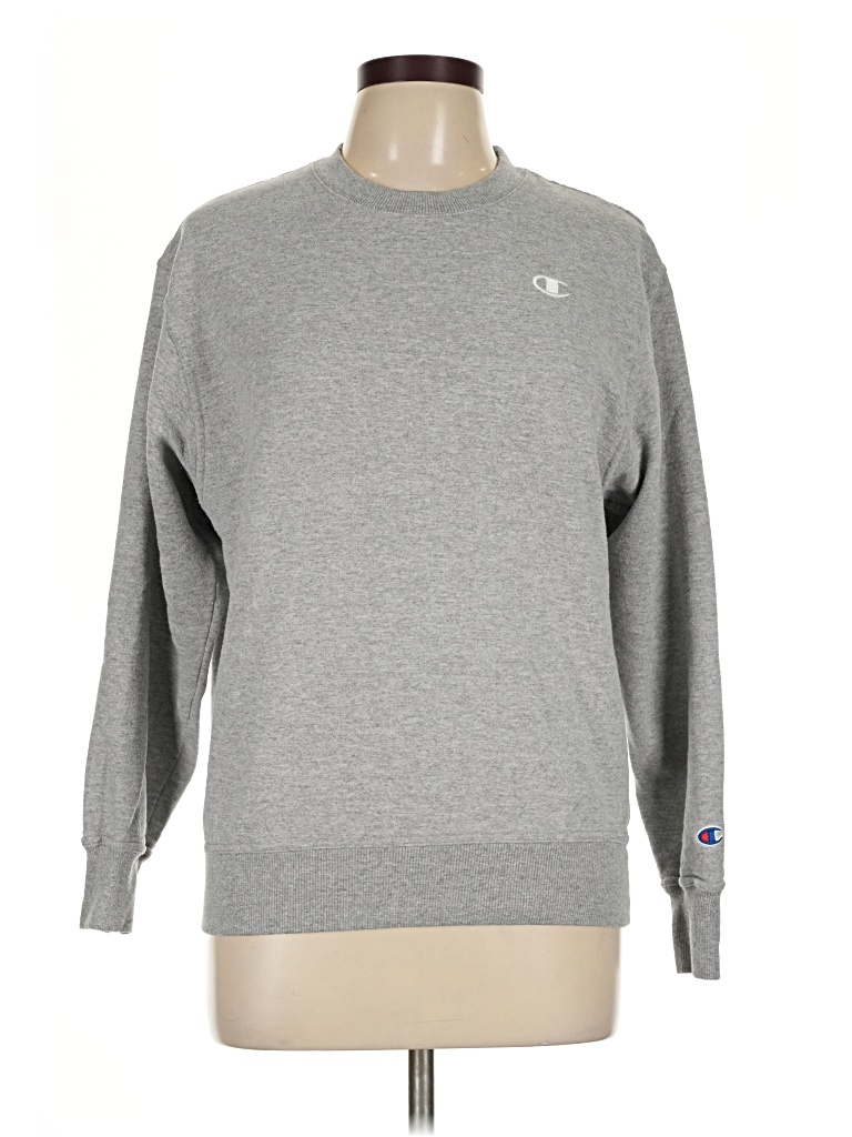 Pre-owned Champion Sweatshirt In Gray