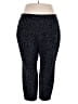Lane Bryant Animal Print Black Active Pants Size 26 - photo 1