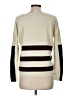 Jamison Color Block Ivory Wool Pullover Sweater Size M - photo 2