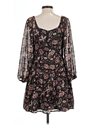 Madewell Amalia Tiered Mini Dress in Pampas Blooms (view 2)