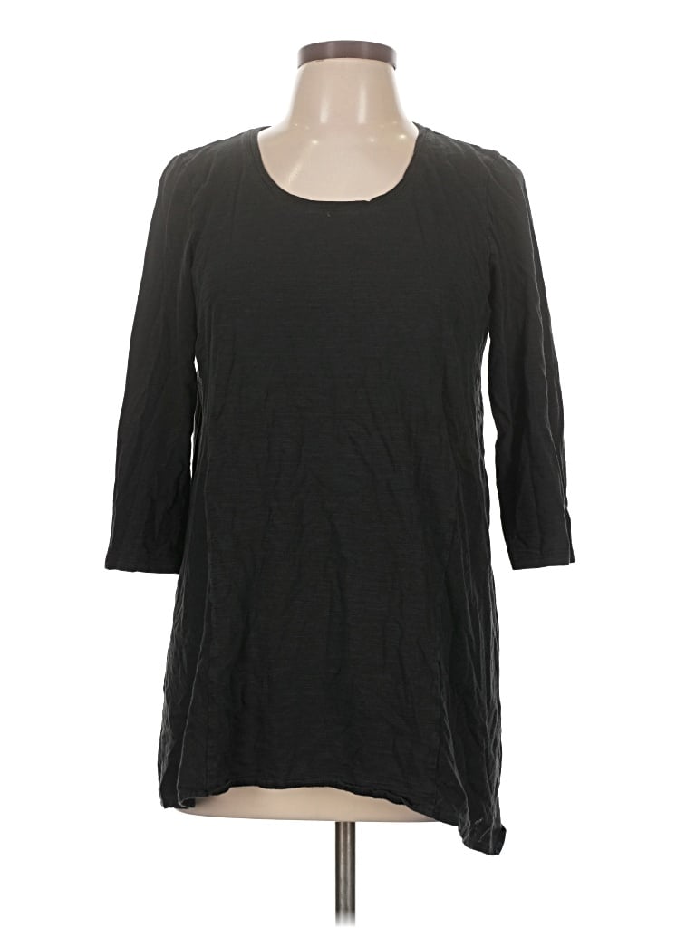 Pre-owned Purejill 3/4 Sleeve T-shirt In Black