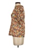 Veronica Beard 100% Cotton Floral Orange Short Sleeve Blouse Size 0 - photo 5