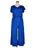 Anrabess Solid Blue Jumpsuit Size XL - photo 1