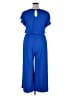 Anrabess Solid Blue Jumpsuit Size XL - photo 2