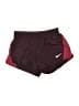 Nike 100% Polyester Color Block Burgundy Athletic Shorts Size S - photo 1