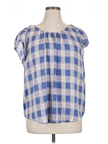 LC Lauren Conrad Short Sleeve Blouse (view 1)
