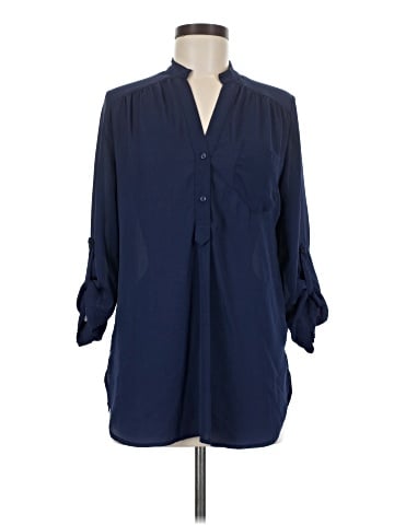 Fun2Fun 3/4 Sleeve Button-Down Shirt (view 1)