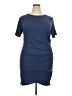In'Voland Solid Blue Casual Dress Size 18 - photo 1