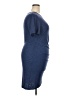 In'Voland Solid Blue Casual Dress Size 18 - photo 4