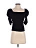 Shein Black Short Sleeve Top Size S - photo 1