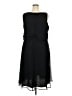 Connected Apparel 100% Polyester Solid Black Cocktail Dress Size 20 - photo 2