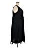 Connected Apparel 100% Polyester Solid Black Cocktail Dress Size 20 - photo 4