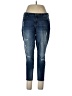 Jennifer Lopez Solid Blue Jeans Size 12 (petite) - photo 1