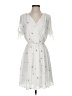 So Perla 100% Polyester Hearts White Casual Dress Size S - photo 1