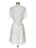So Perla 100% Polyester Hearts White Casual Dress Size S - photo 2