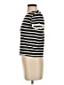 FRAME 100% Cotton Stripes Ivory Short Sleeve Turtleneck Size XS - photo 5