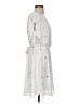 So Perla 100% Polyester Hearts White Casual Dress Size S - photo 4