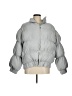 Missguided 100% Polyester Solid Silver Snow Jacket Size 6 - photo 1
