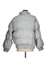Missguided 100% Polyester Solid Silver Snow Jacket Size 6 - photo 2