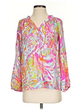 Lilly Pulitzer 3/4 Sleeve Silk Top (view 1)