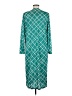 Assorted Brands Argyle Teal Casual Dress Size M (estimated) - photo 2