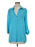 Lilly Pulitzer Teal 3/4 Sleeve Button-Down Shirt Size S - photo 1