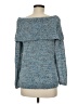 LC Lauren Conrad 100% Polyester Tweed Blue Pullover Sweater Size M - photo 2
