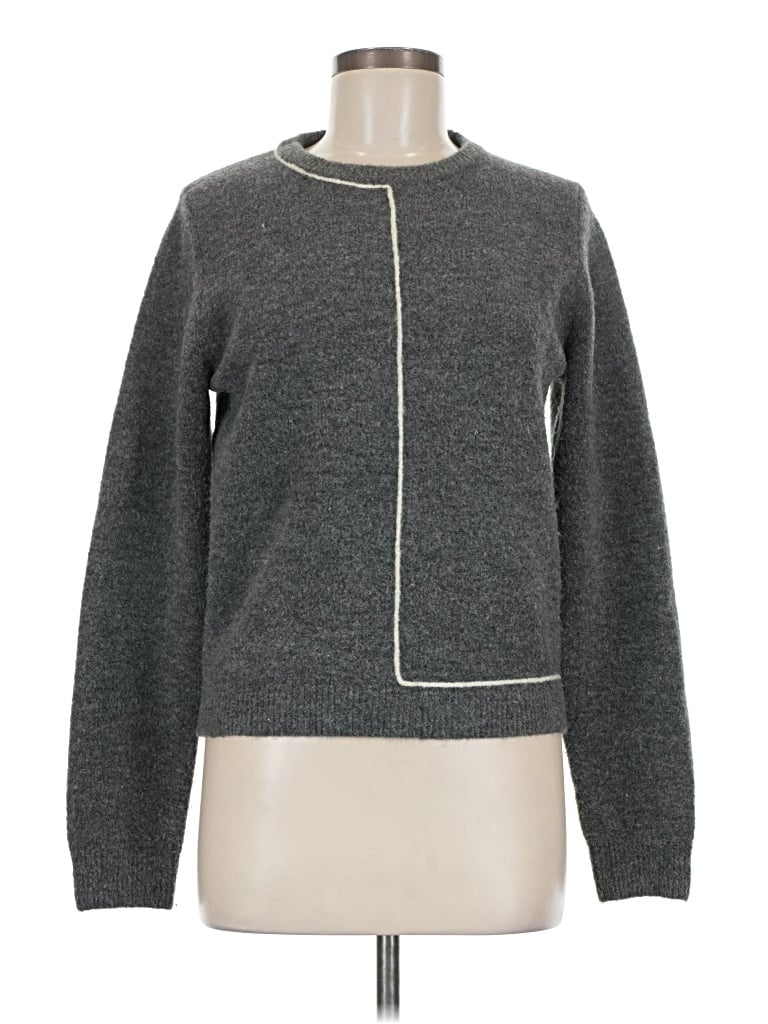 Pre-owned Zara Long Sleeve Turtleneck In Gray