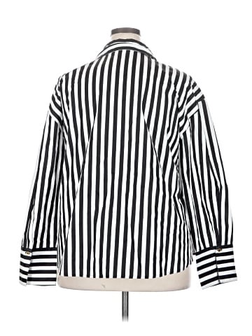ELOQUII 3/4 Sleeve Button-Down Shirt (view 2)