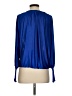 BCBGMAXAZRIA 100% Polyester Blue Long Sleeve Blouse Size XS - photo 2