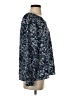 Jessica Simpson Floral Blue Long Sleeve Blouse Size S - photo 4