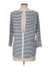 Xersion Stripes Gray 3/4 Sleeve Top Size L - photo 2