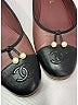 Chanel 100% Leather Brown Burgundy Flats Size EU 38 1/2 - photo 5