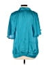 Millenium 100% Polyester Teal Short Sleeve Blouse Size XL - photo 2